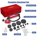Yescom 15 Ton Hydraulic Punch Press w/ 10 Piece Tool Kit