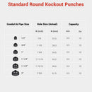 Yescom 8 Ton Hydraulic Punch Tool 1/2-2in Knockout Set