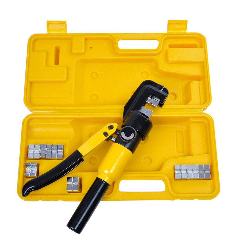 Yescom Hydraulic Cable Terminal Wire Crimping Tool 10-Ton 9pcs