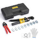 Yescom Hydraulic Cable Terminal Wire Crimping Tool 10-Ton 9pcs by yescomusa