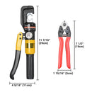 Yescom Hydraulic Cable Terminal Wire Crimping Tool 10-Ton 9pcs by yescomusa