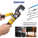Yescom Hydraulic Cable Terminal Wire Crimping Tool 10-Ton 9pcs by yescomusa