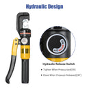 Yescom Hydraulic Cable Terminal Wire Crimping Tool 10-Ton 9pcs by yescomusa