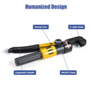Yescom Hydraulic Cable Terminal Wire Crimping Tool 10-Ton 9pcs by yescomusa