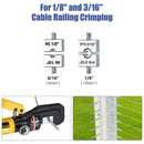 Yescom Hydraulic Cable Terminal Wire Crimping Tool 10-Ton 9pcs by yescomusa