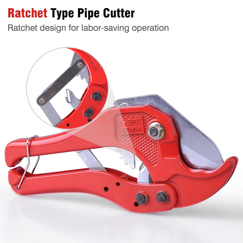 DIY 1-5/8" Pex Ratcheting Crimp Tool Red