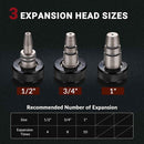 Yescom Auto Rotate PEX-A Expansion Tool with Tubing Cutter & Head