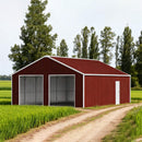 [25X33FT] Alora Heavy-Duty Dual-Door Galvanized Steel Storage Shed (SAK72345) by SAKSBY WHOLESALE