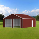[25X33FT] Alora Heavy-Duty Dual-Door Galvanized Steel Storage Shed (SAK72345) by SAKSBY WHOLESALE