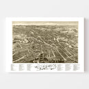 Vintage Map of Dover, New Hampshire 1888