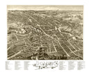 Vintage Map of Dover, New Hampshire 1888
