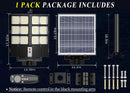 2600W Commercial Solar Street Light , 60000LM Parking Lot Light Commercial Dusk to Dawn With Remote