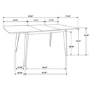 Rectangular Dining Table With Butterfly Leaf - Walnut by HouseOfZazla