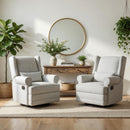 Extra Wide Swivel Recliner Glider Chair With Footrest by HouseOfZazla