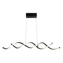 GobekUsa Black Metal LED Pendant Ceiling Light for Contemporary Dining Room Decor