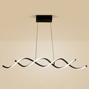 GobekUsa Black Metal LED Pendant Ceiling Light for Contemporary Dining Room Decor