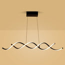 GobekUsa Black Metal LED Pendant Ceiling Light for Contemporary Dining Room Decor