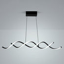 GobekUsa Black Metal LED Pendant Ceiling Light for Contemporary Dining Room Decor