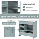 36" Bathroom Vanity with Ceramic Sink and Storage by HouseOfZazla