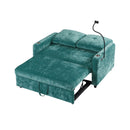 Modern Loveseat Pull Out Sofa Bed With Adjustable Backrest, Two Cup Holders, A Phone Holder, Three Charging Ports And Side Storage Pockets For Living Room by HouseOfZazla