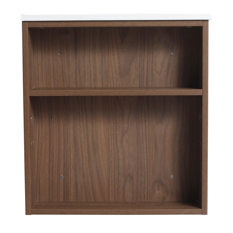 30" Wall Mounting Bathroom Vanity With Gel Sink, Soft Close Drawer