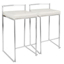 Fuji - Contemporary, Stackable Elegant Counter Stool (Set of 2) by HouseOfZazla