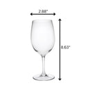 Leadingware Unbreakable Tritan Wine Glass (Set of 4), 20Oz, Bpa Free - Clear by HouseOfZazla