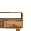 Mini Curved Media Unit - Oak by HouseOfZazla