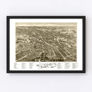 Vintage Map of Dover, New Hampshire 1888