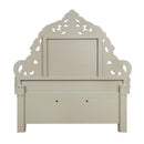 Sorina - Eastern King Bed - Synthetic Leather & Antique Gold