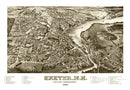 Vintage Map of Exeter, New Hampshire 1884