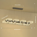 GobekUsa Modern Black Squares Island Suspension Light for Acrylic Dining Room Fixture