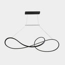 GobekUsa LED Strip Island Pendant Light - Minimalist Metal Dining Room Lighting Fixture