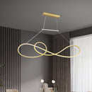 GobekUsa LED Strip Island Pendant Light - Minimalist Metal Dining Room Lighting Fixture