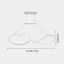 GobekUsa LED Strip Island Pendant Light - Minimalist Metal Dining Room Lighting Fixture