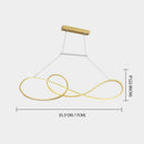 GobekUsa LED Strip Island Pendant Light - Minimalist Metal Dining Room Lighting Fixture