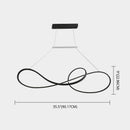 GobekUsa LED Strip Island Pendant Light - Minimalist Metal Dining Room Lighting Fixture