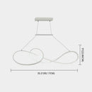 GobekUsa LED Strip Island Pendant Light - Minimalist Metal Dining Room Lighting Fixture