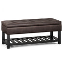 Cosmopolitan - Storage Ottoman Bench With Open Bottom by Unique Piece Furniture