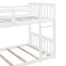 Bunk Bed With Convertible Ladder And Slide by HouseOfZazla