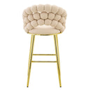 Bubble, Ball Chain Tufted Bar Chairs For Kitchen Island & Home Bar (Set of 2) by HouseOfZazla