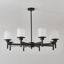 8-Light Frosted Glass Farmhouse Chandelier