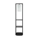 Two Tiered Vertical Shelving Stand with Light