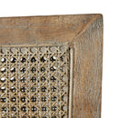 Cane Armchair With High Density Foam - Cream / Reclaimed Natural by HouseOfZazla