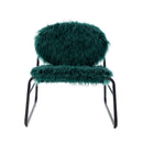 Accent Chair - Modern Industrial Slant Armchair with Metal Frame - Premium High Density Soft Single chair for Living Room Bedroom