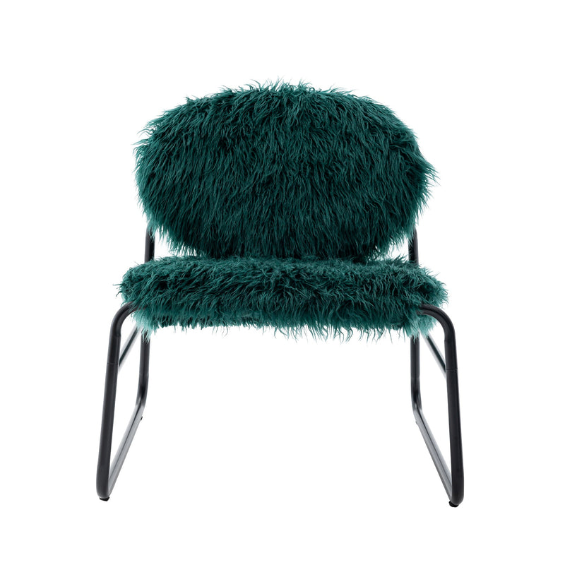 Accent Chair - Modern Industrial Slant Armchair with Metal Frame - Premium High Density Soft Single chair for Living Room Bedroom