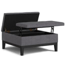Dover - Multifunctional Lift Top Coffee Table Storage Ottoman by Unique Piece Furniture
