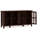 Artisan - Handcrafted Wide 4 Door Storage Cabinet by HouseOfZazla