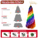 6ft Rainbow Spiral Christmas Tree