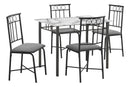 5 Pieces Dining Table Set, Small, Rectangular by HouseOfZazla